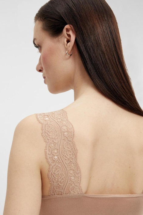 Pieces pcbarbera lace top noos